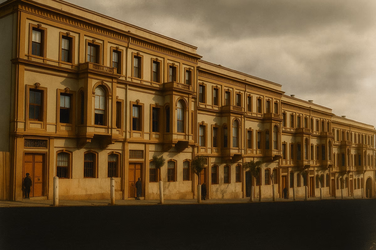 Historic image of the Aşiret Mektebi building