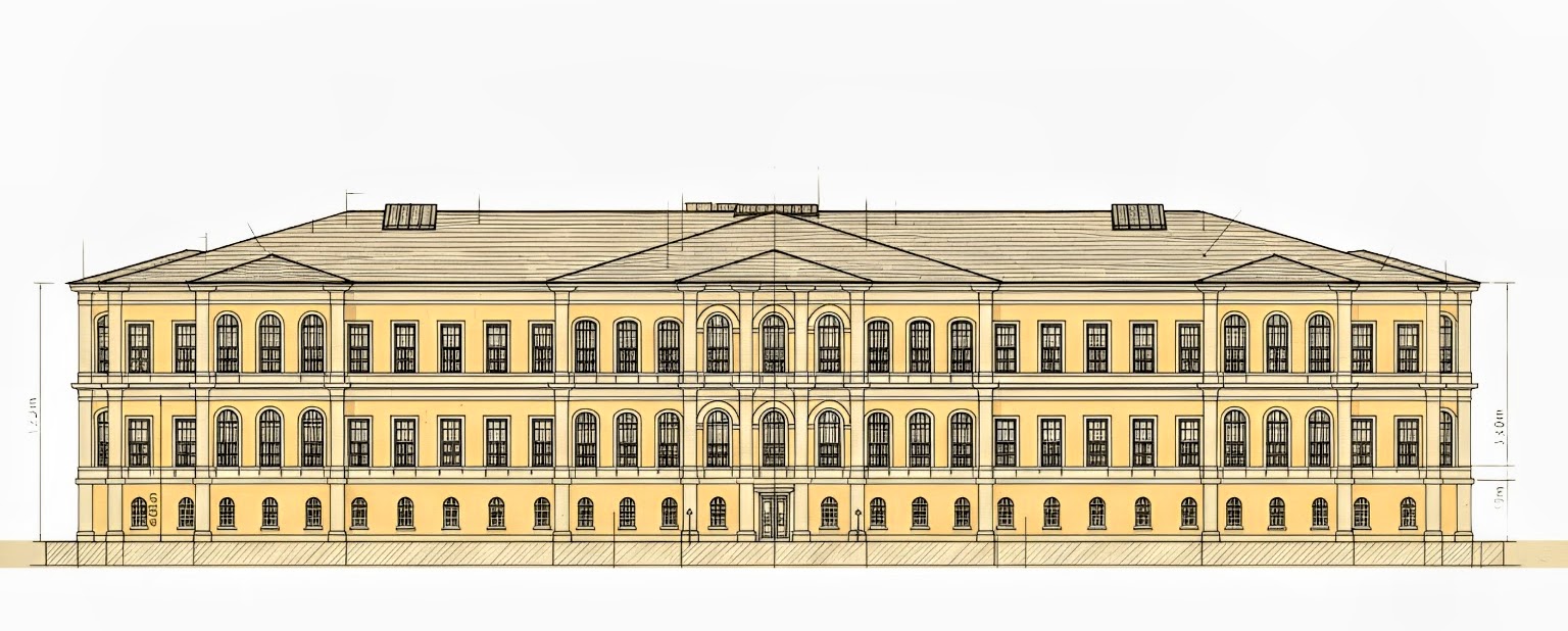 Kabataş High School architectural blueprint